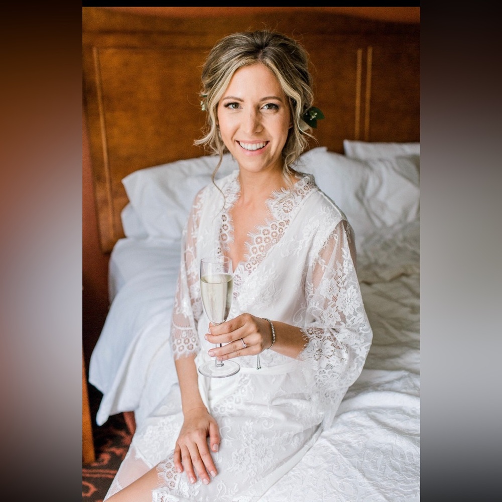 Lace wedding robe 💍💒